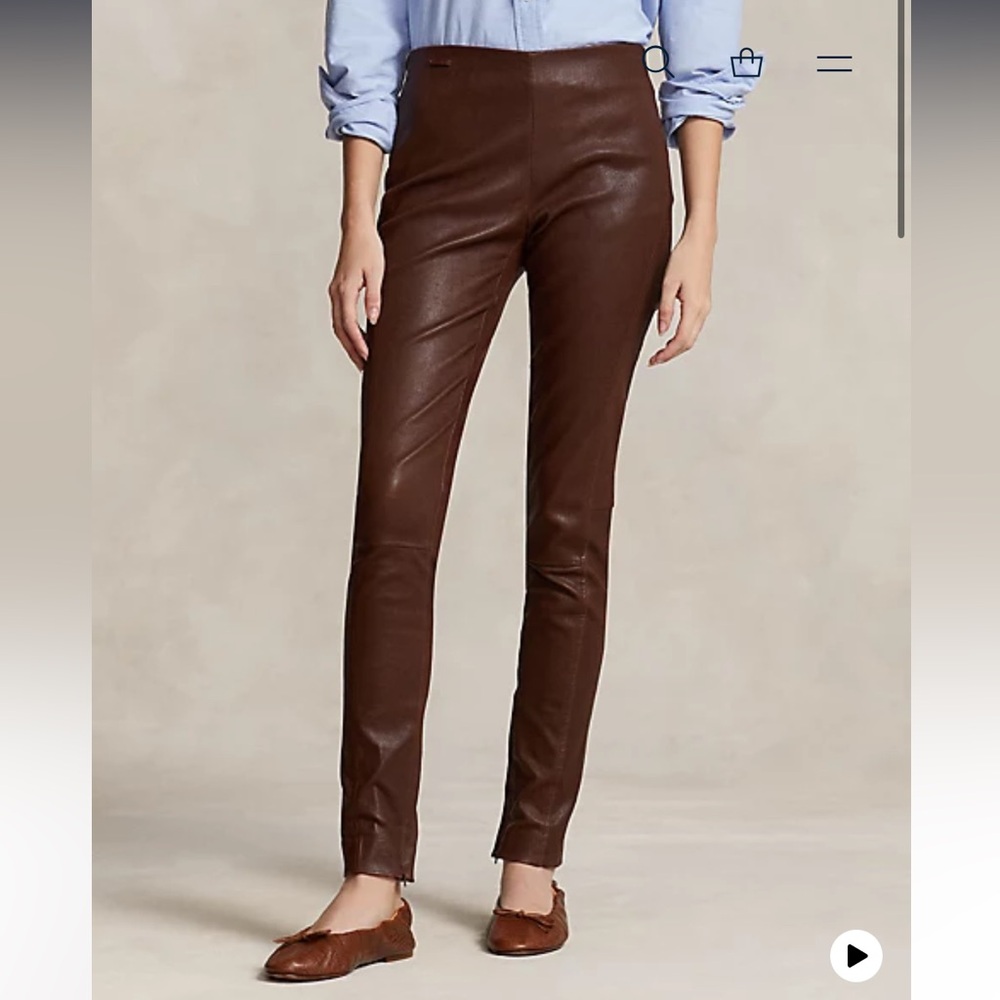 Polo luxe lambskin pants! Brand new! Never worn!